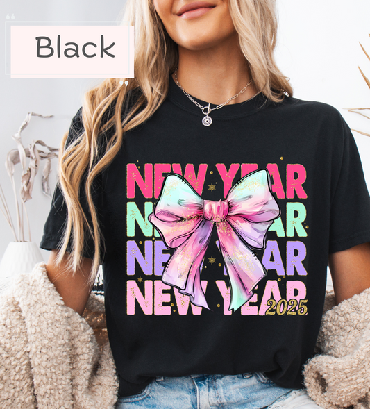 New Year Bow Tee